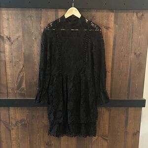 Eilly Bazar Black Lace Dress Women’s Size L
